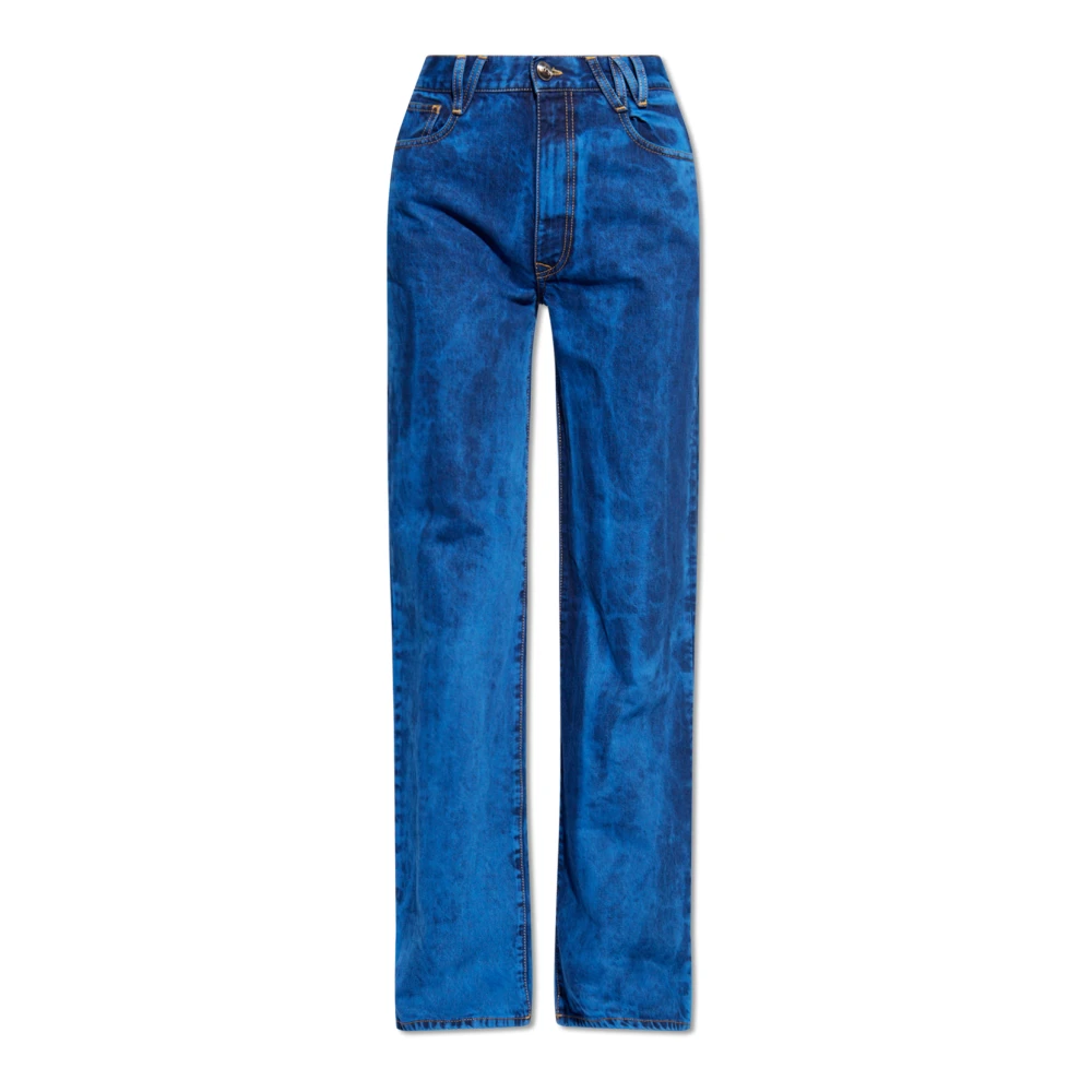 Vivienne Westwood Blauwe Denim Jeans met Logo Patch Blue Dames