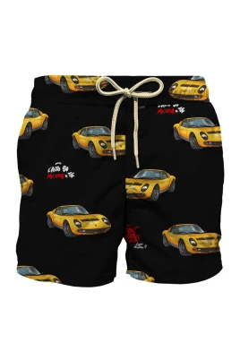 Badshorts med Estathé-tryck