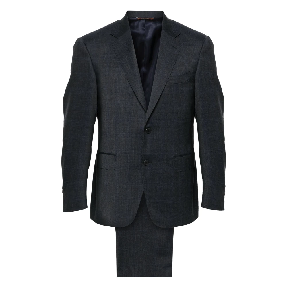 Canali Impeccabile Wollen Pak Blue Heren