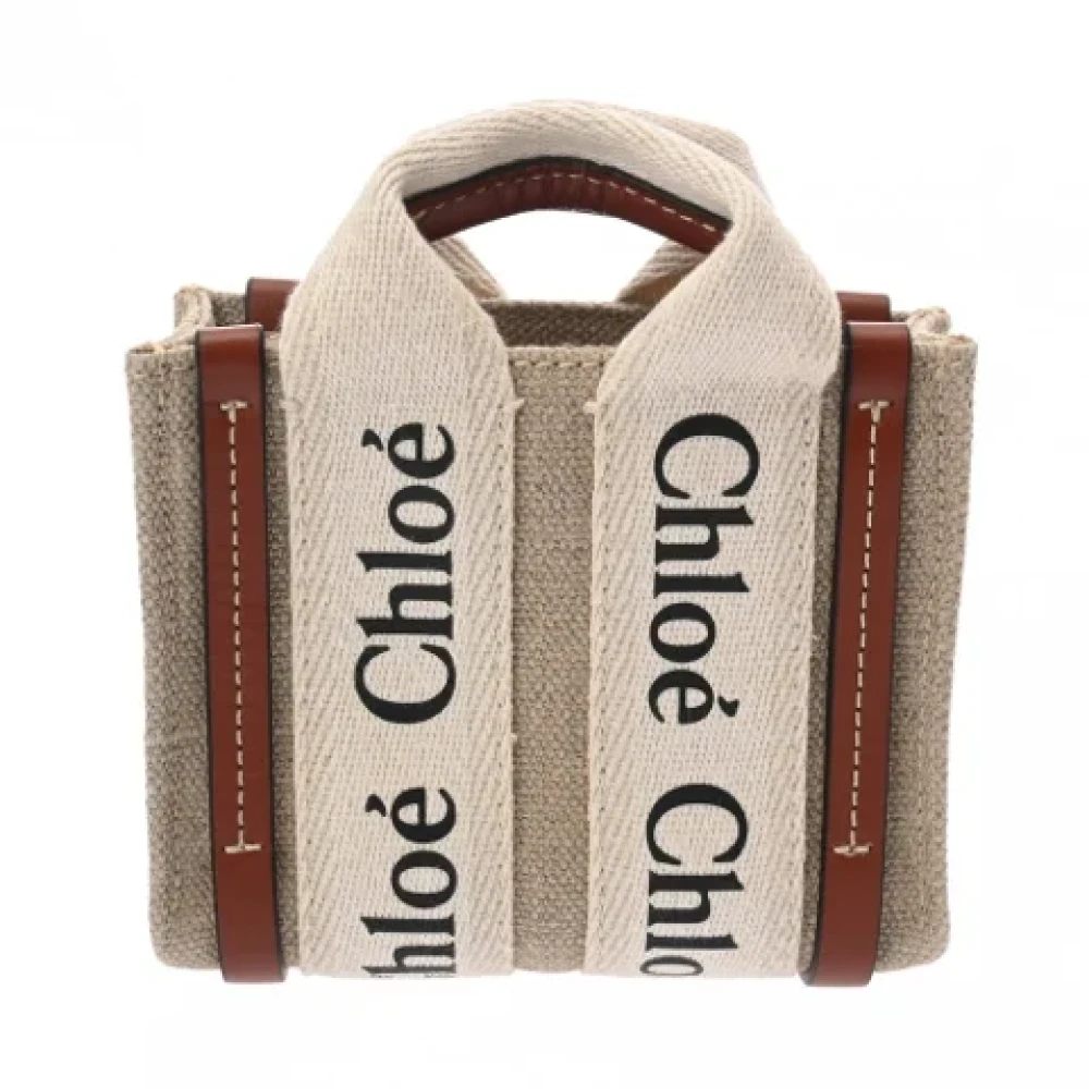 Chloé Pre-owned Leather handbags Beige Dames