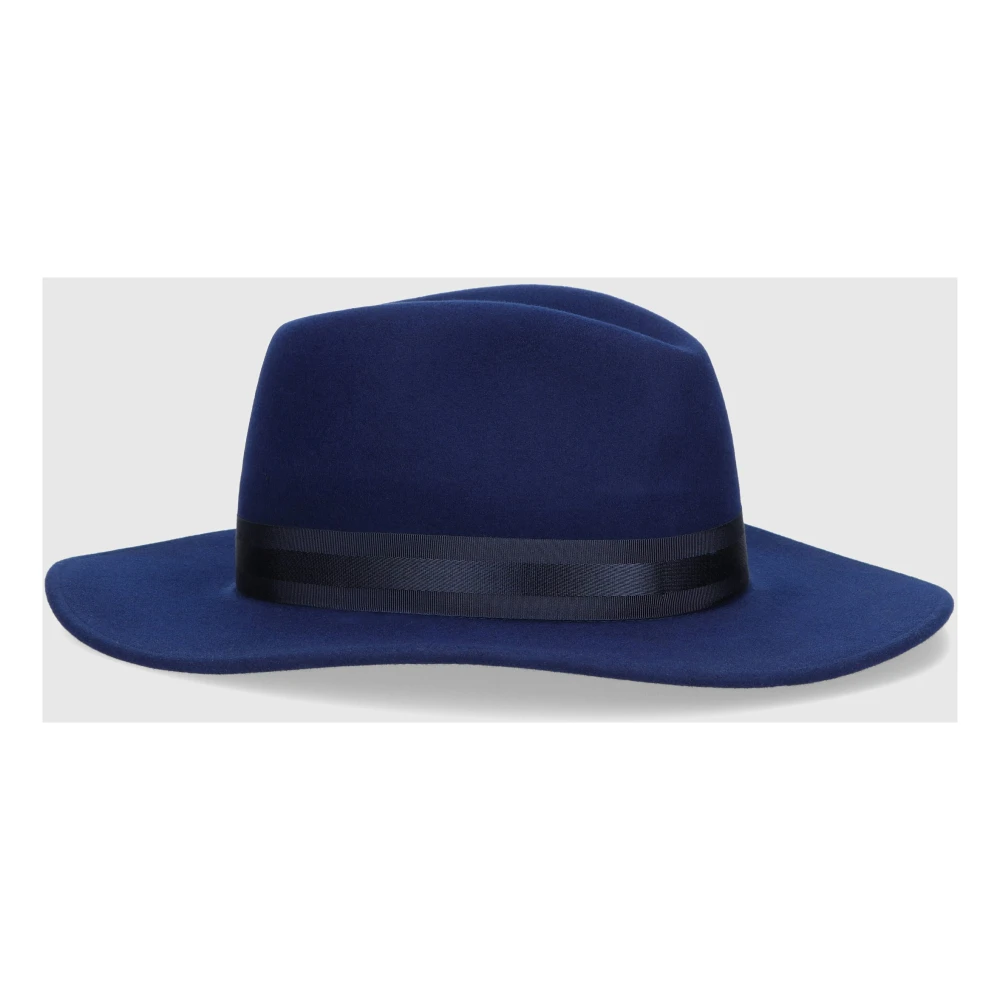 Borsalino Wol-Kasjmier Blend Vilthat Blue Heren