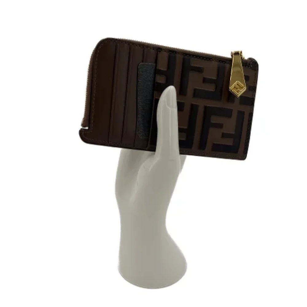 Fendi Vintage Pre-owned Leather wallets Brown Dames