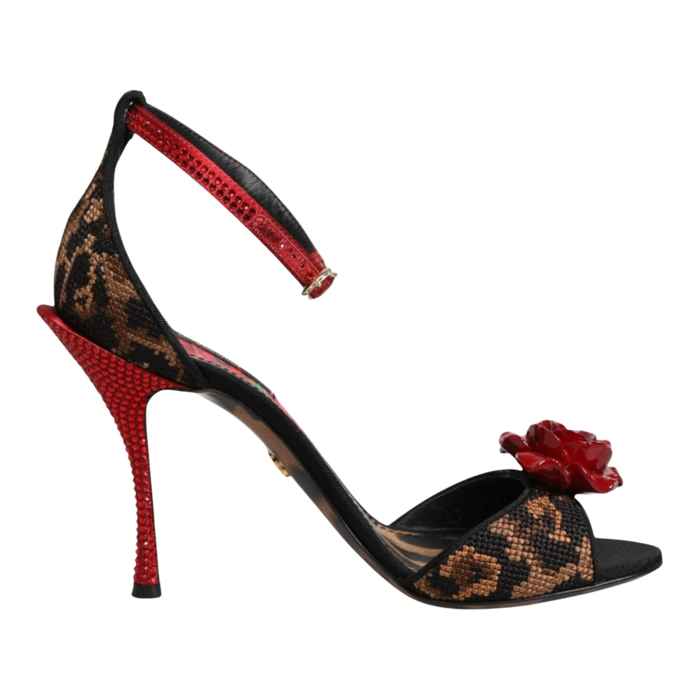Dolce & Gabbana Women's Brown Heels Sandals - High Heel Sandals - 3 Uk - Shoes