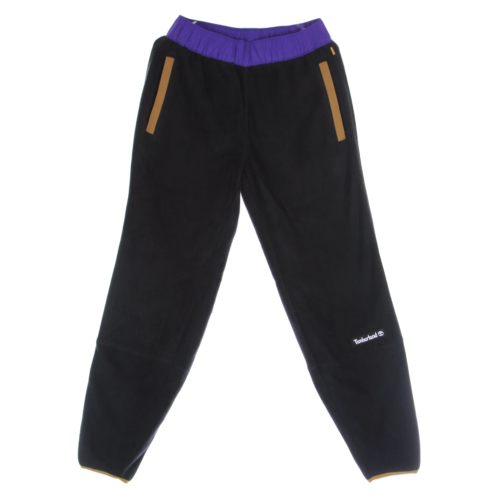 Timberland Mannelijk Zwart Broeken Heren, L, Polyester, Polar Fleece Joggingbroek