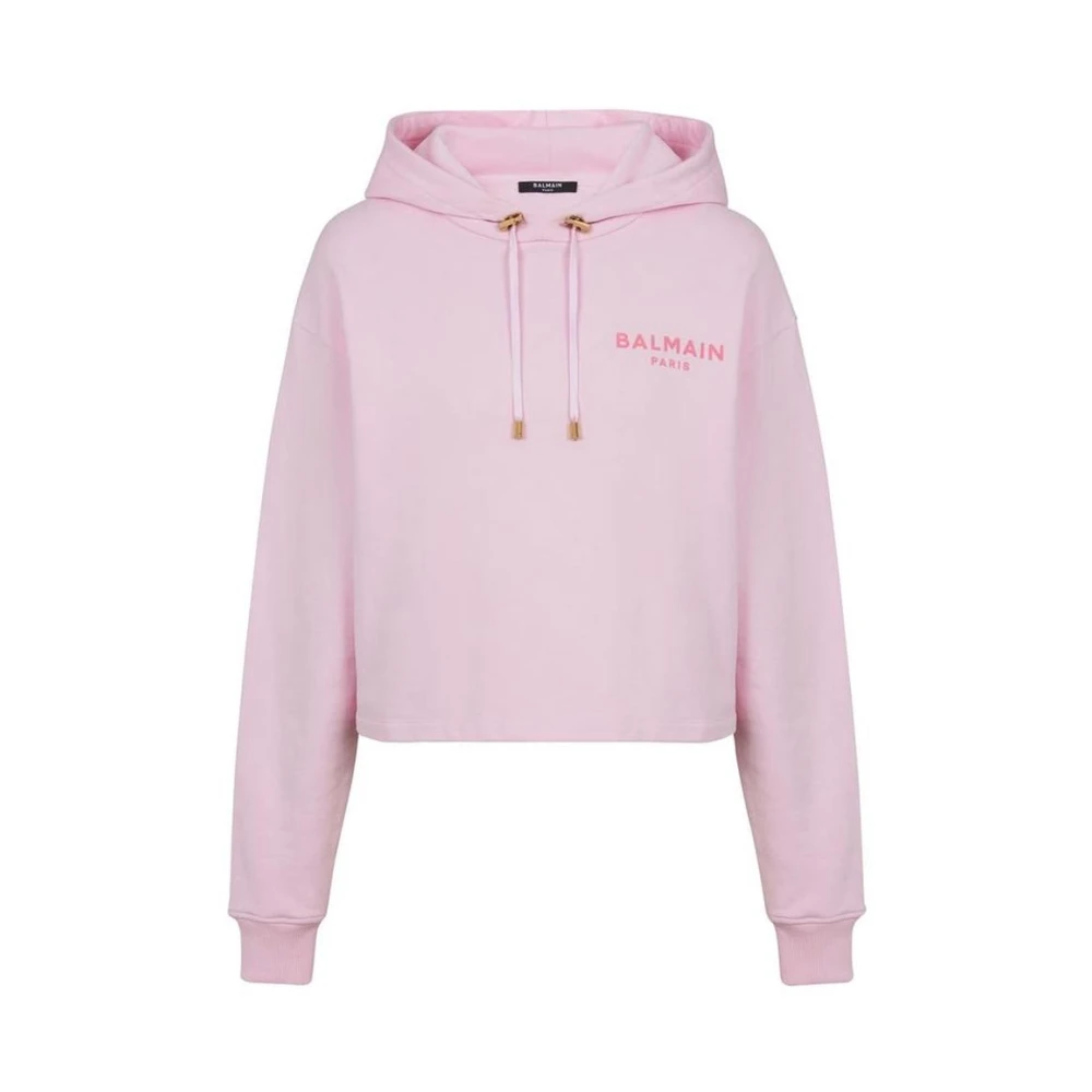 Balmain Donna Rosa - Felpe Col Cappuccio - Sweatshirts & Hoodies - L