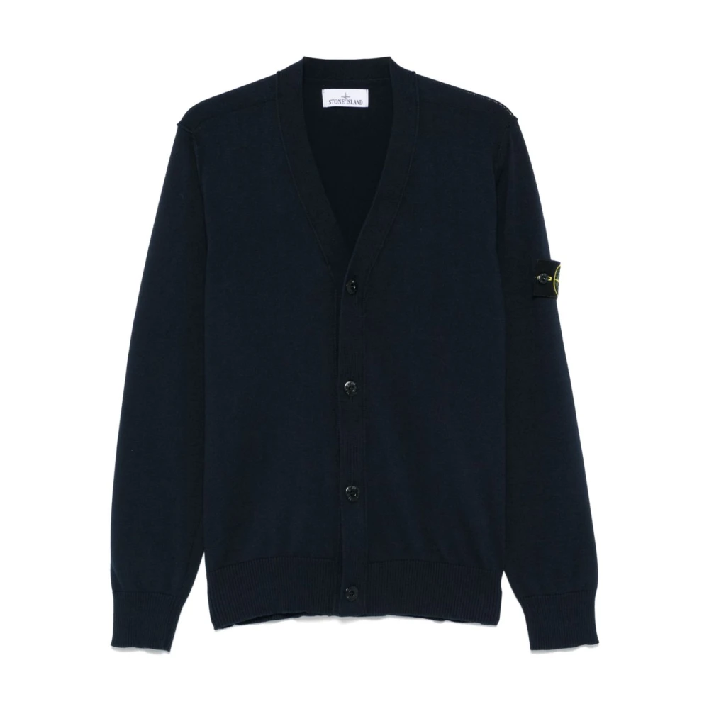 Stone Island Blauwe Sweaters voor Mannen Blue Heren