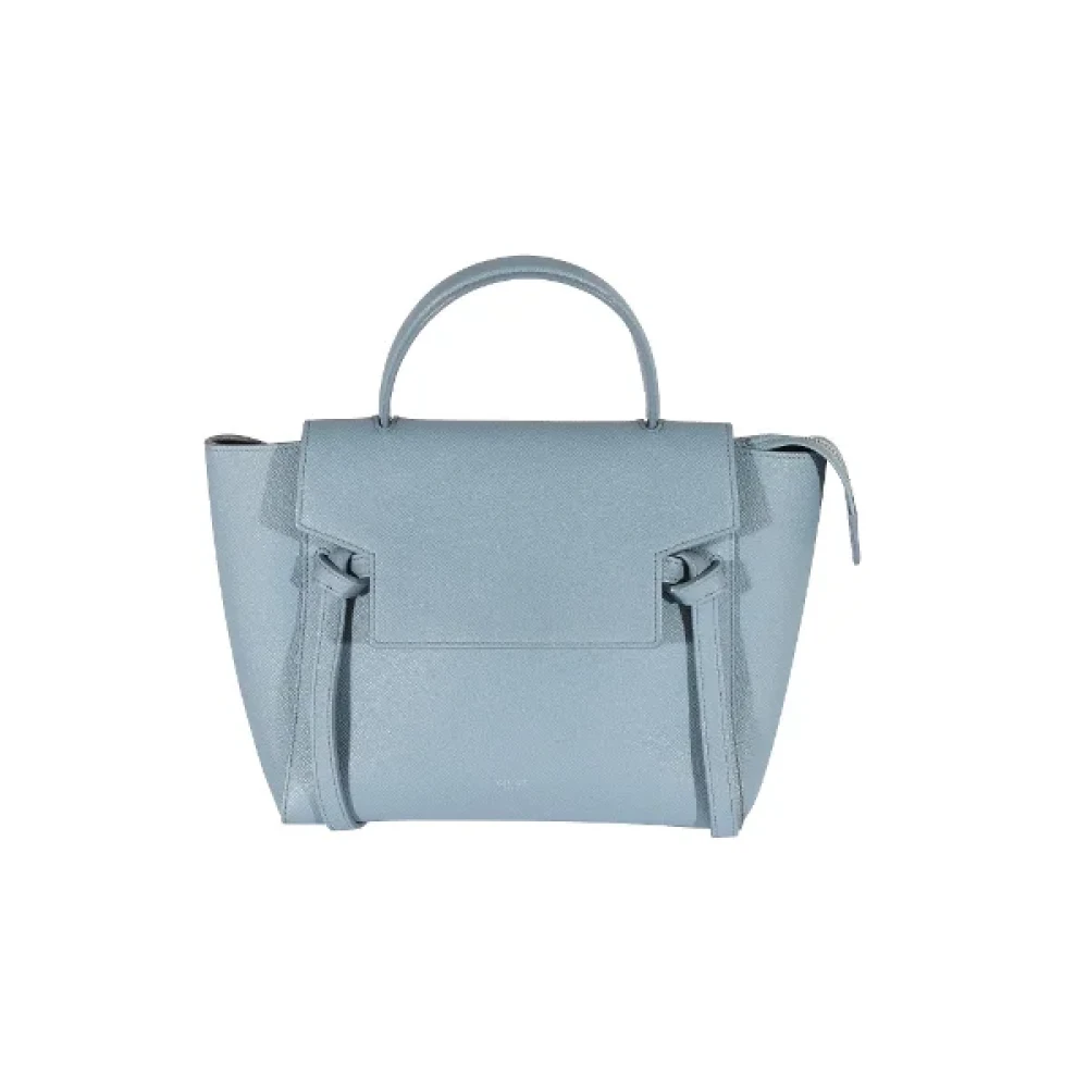 Celine Vintage Pre-owned Leather handbags Blue Dames