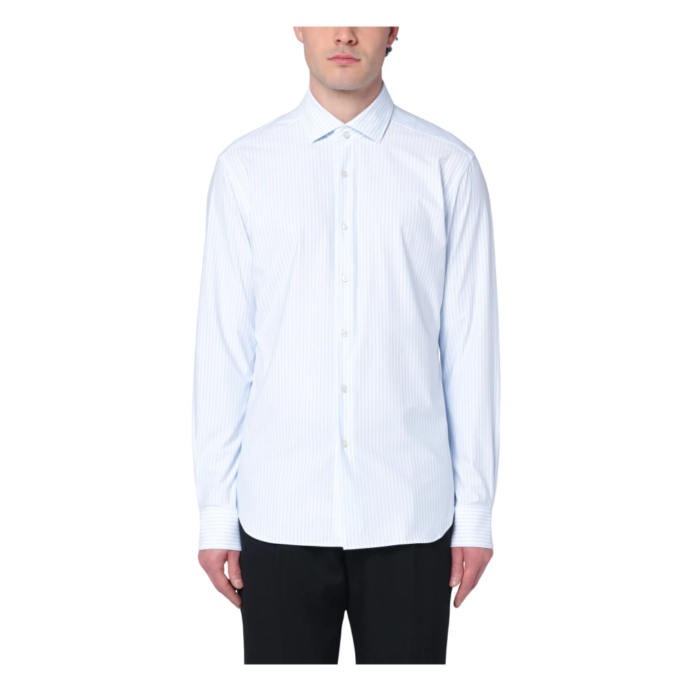 Xacus Lange mouw actief overhemd Blue Heren