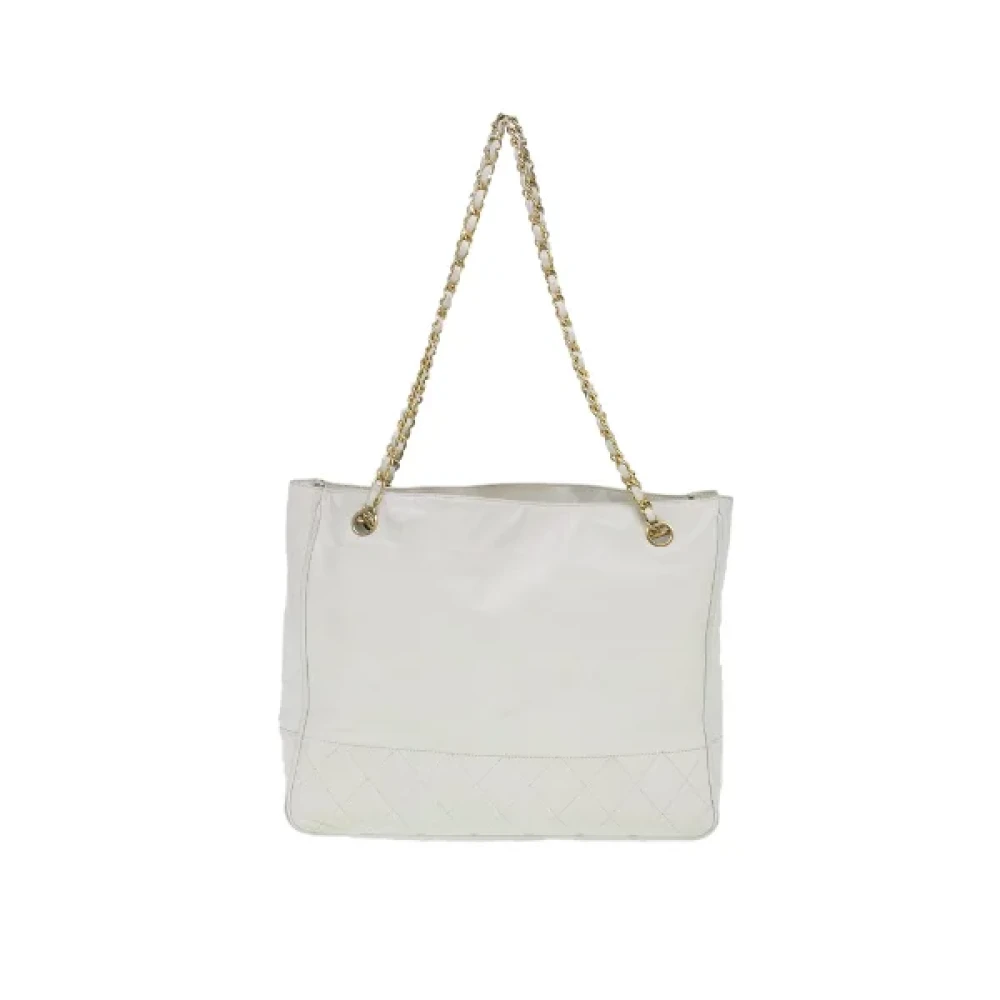 Chanel Vintage Pre-owned Canvas chanel-bags White Dames