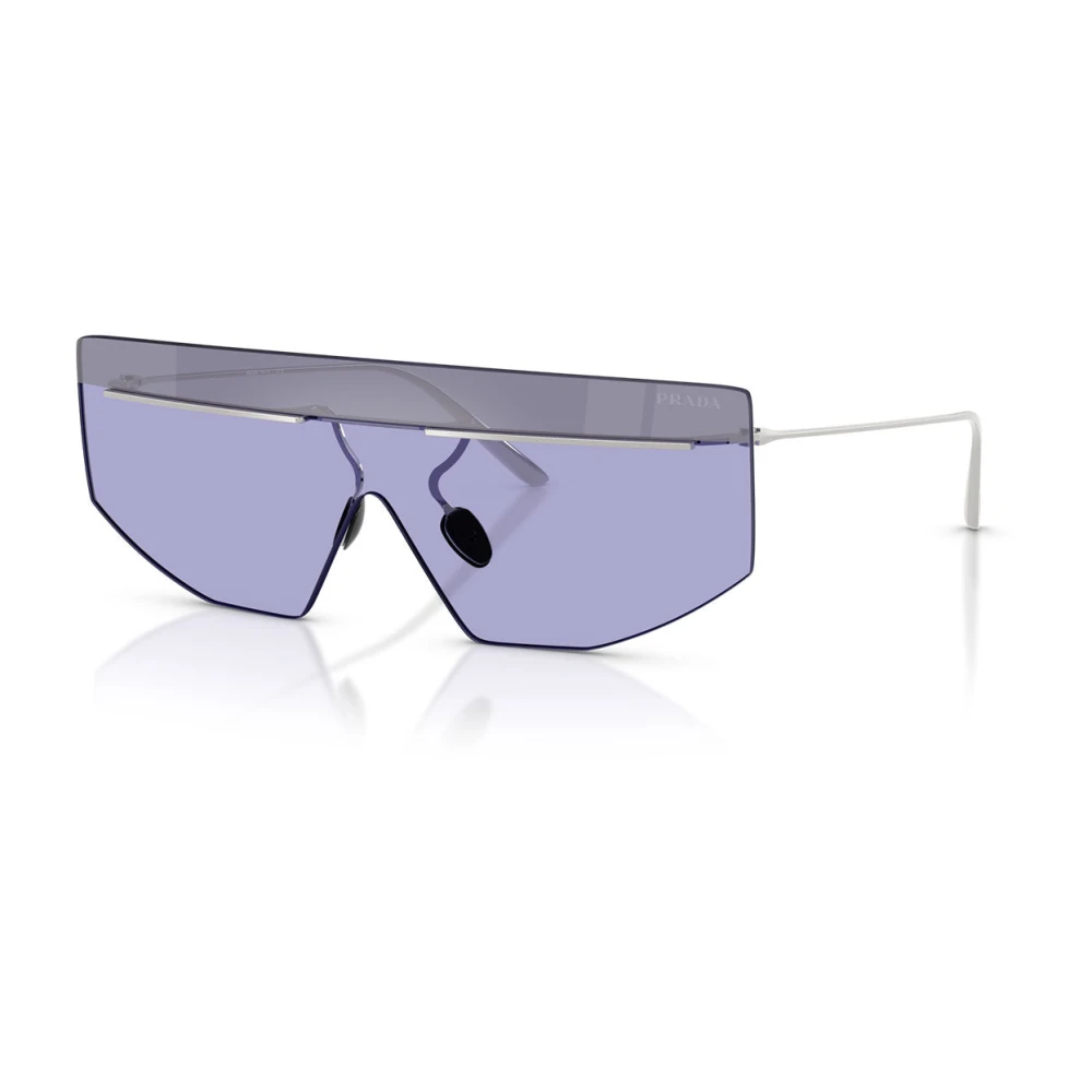 Prada Violet Man Pr B55s 1Bc70p Sunglasses Metal Silver Geometric Normal - Image 3