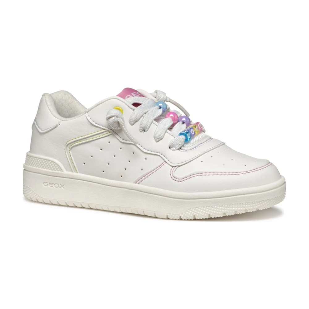 Geox Girls White Kids Sneakers, 29 Eu, Washiba Trainers