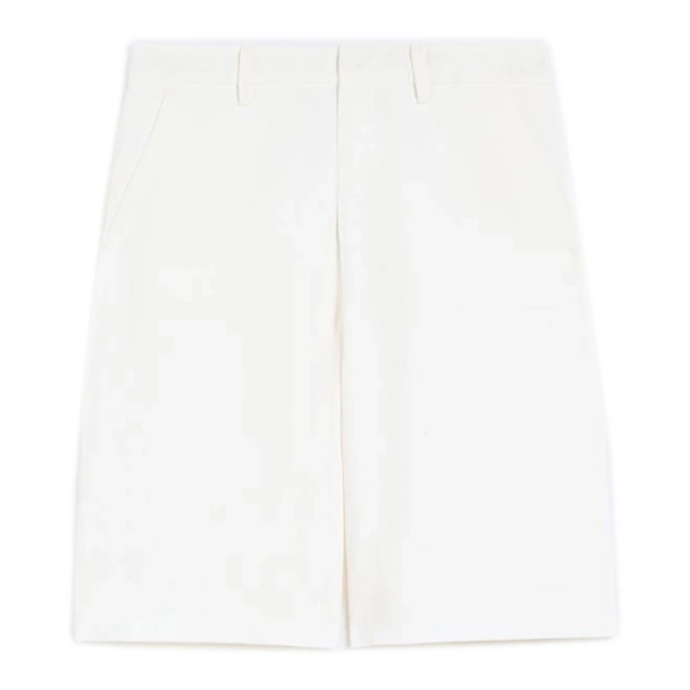 Max Mara Women's White Casual Shorts, 2XS, Bermuda Shorts