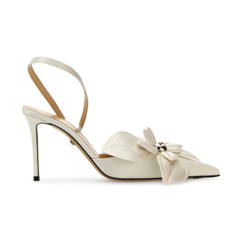 Mach & Mach Mujer Tacones Altos De Punta En Cuero Satinado