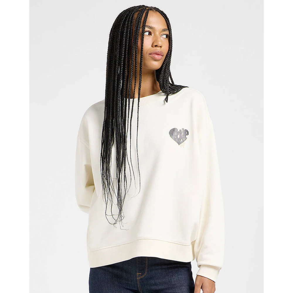 Lee Relaxed Sweatshirt Beige Dames