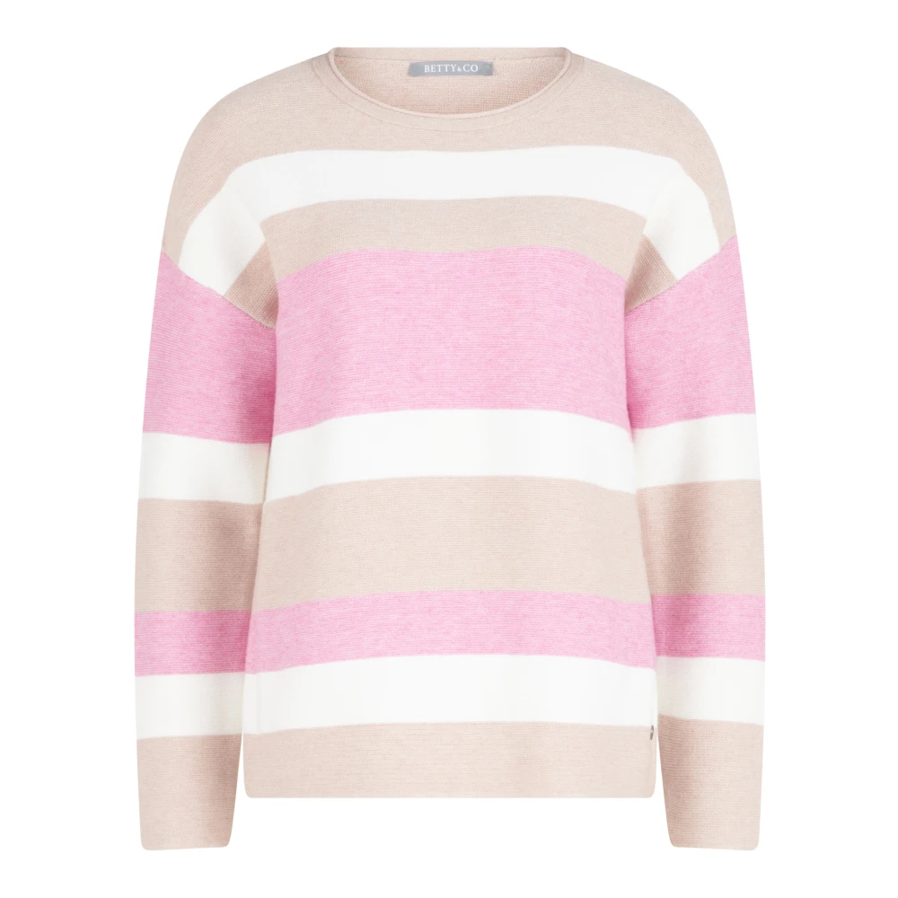 Betty & Co Gestreepte Gebreide Trui Multicolor Dames