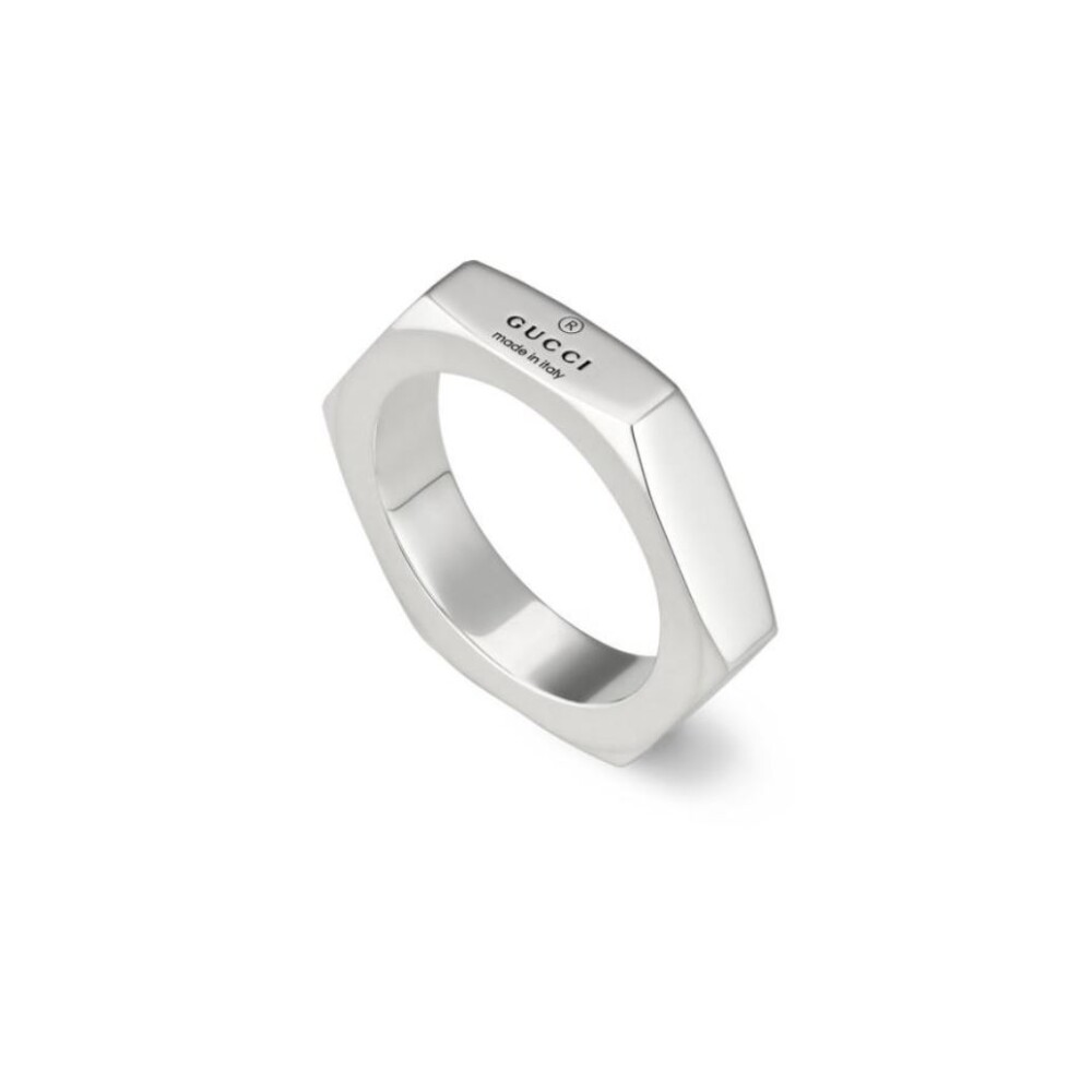 Bague en argent sterling avec logo Gucci Gucci Homme Miinto