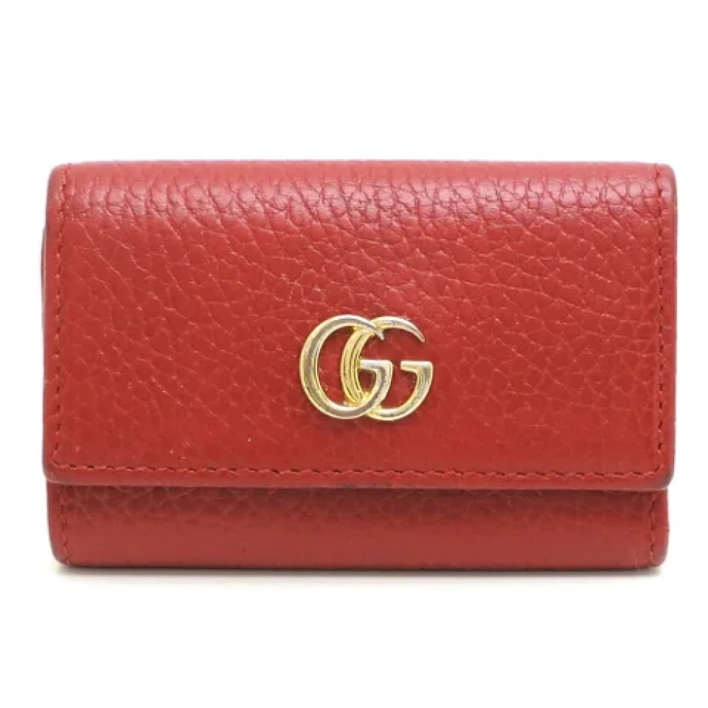 Gucci Vintage Pre-owned Leather key-holders Red Dames