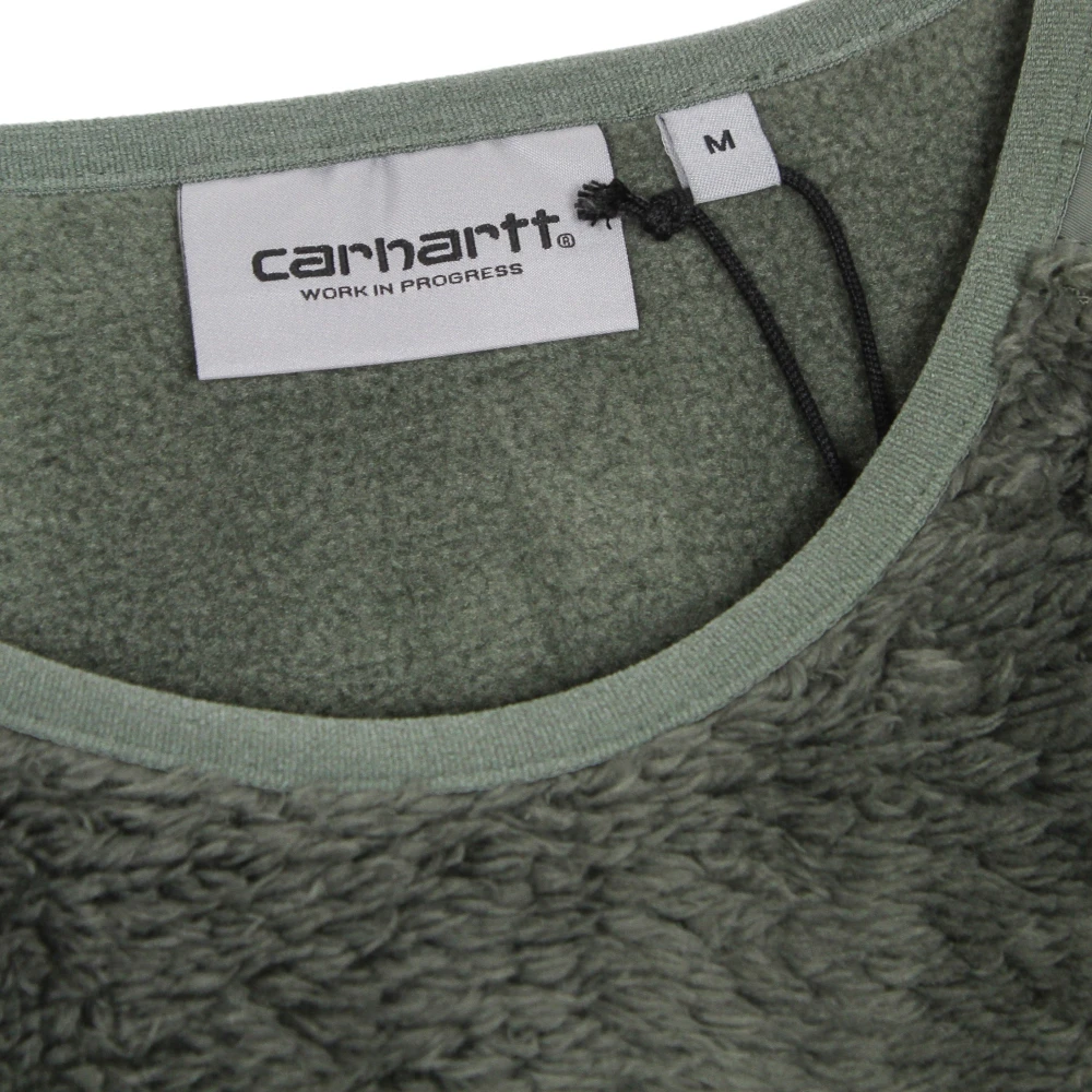 Carhartt WIP Thyme Crewneck Sweatshirt met ritssluiting zak Green Heren