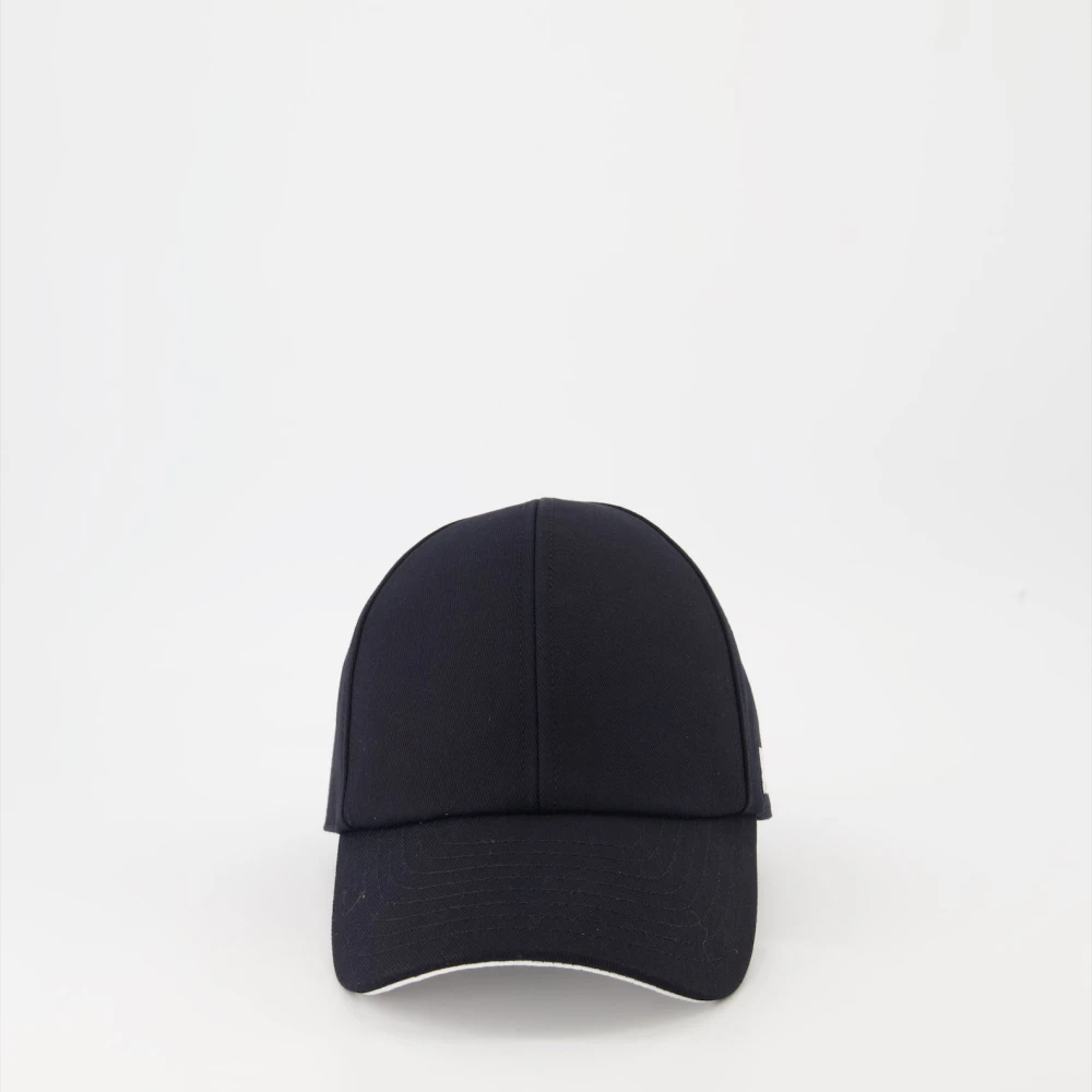 Courrèges Klassieke Katoenen Pet met Geborduurd Logo Black Heren