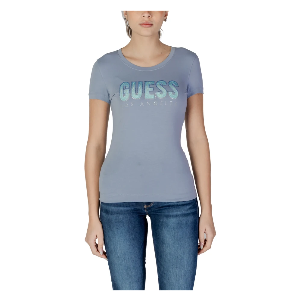Guess - Tops > T-Shirts - Blue - Guess - Modalova