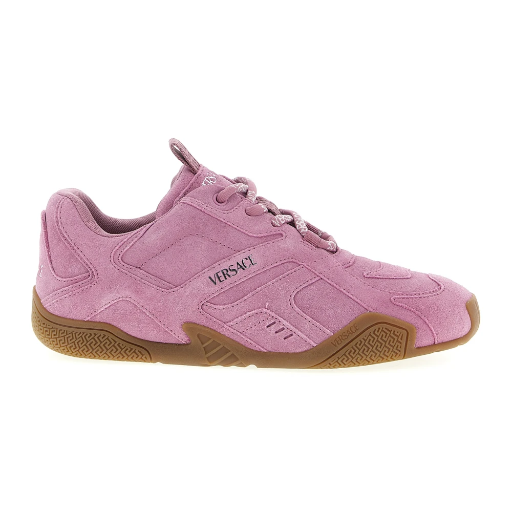 Versace Galaxia Suede Sneakers Dames Schoenen Roze