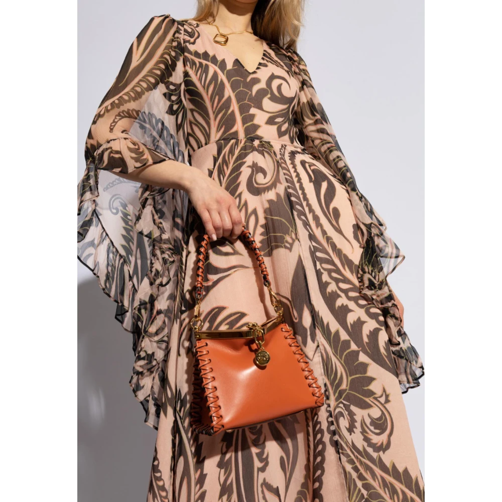 ETRO Zijden Bedrukte Lange Feestjurk Multicolor Dames