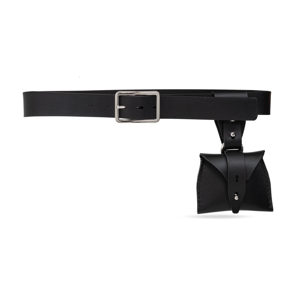 Dsquared2 Leren riem met afneembare tas Black Dames