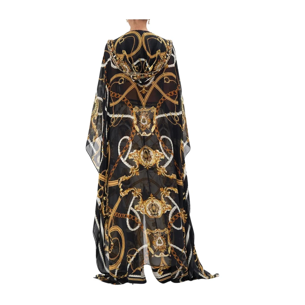 Camilla Maritieme Zijden Kimono met Kristalaccenten Multicolor Dames