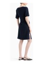 robe-bleue-avec-col-rond