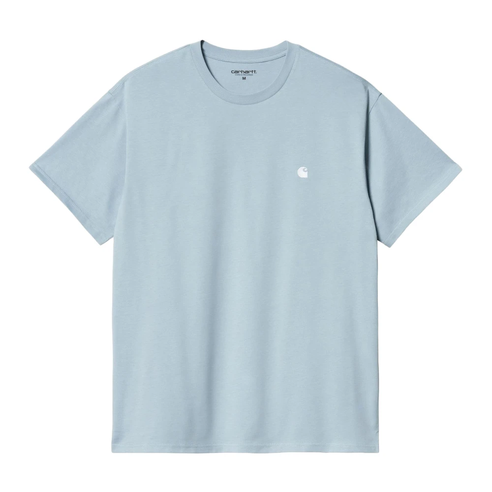 Carhartt WIP Blauw Katoenen T-shirt Losse Pasvorm Korte Mouw Blue Heren