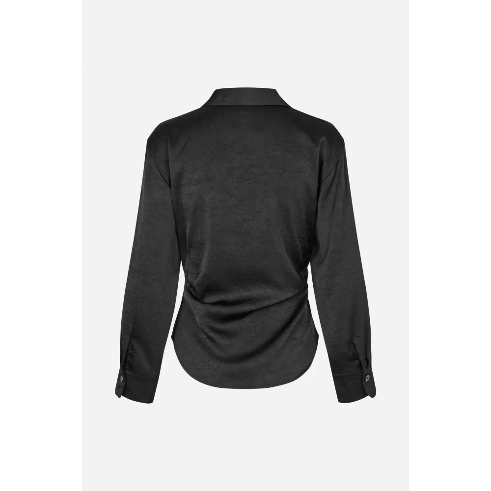 BAUM UND PFERDGARTEN Wikkelblouse met Knoopsluitingen Black Dames