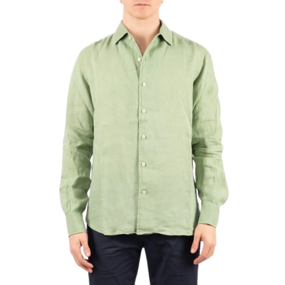Saint Barth Men's Green Casual Shirts, S, Raphael Shirt