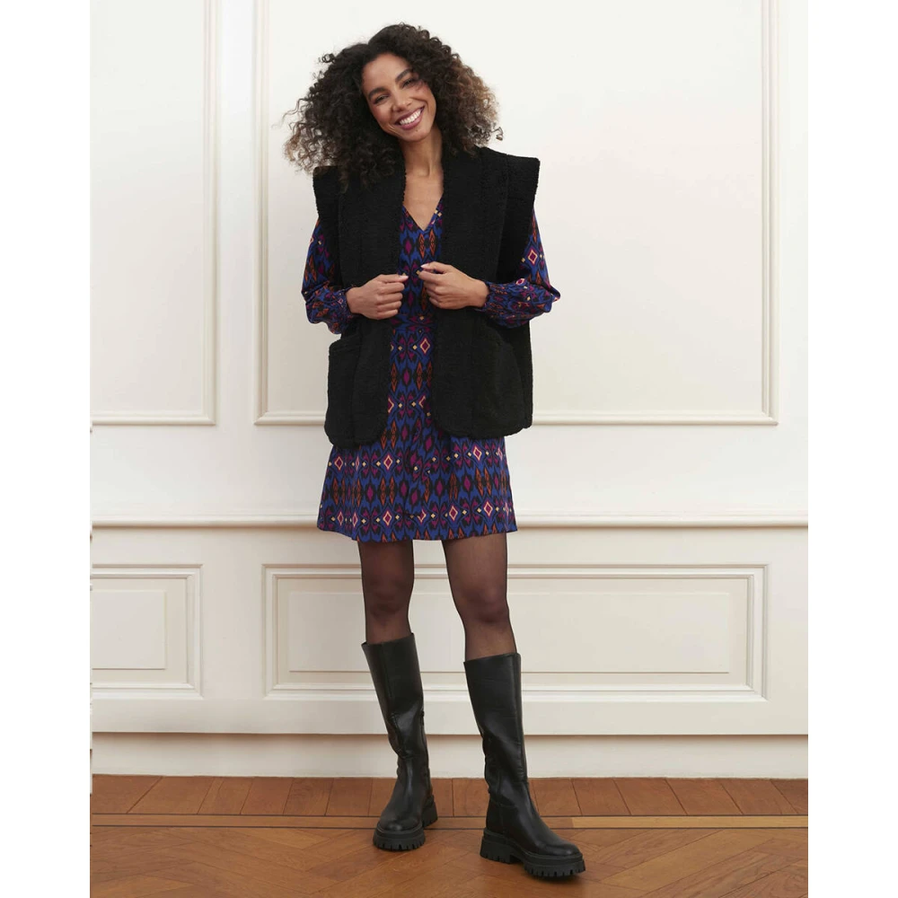 Lofty Manner Alice Gilet Vest Black Dames