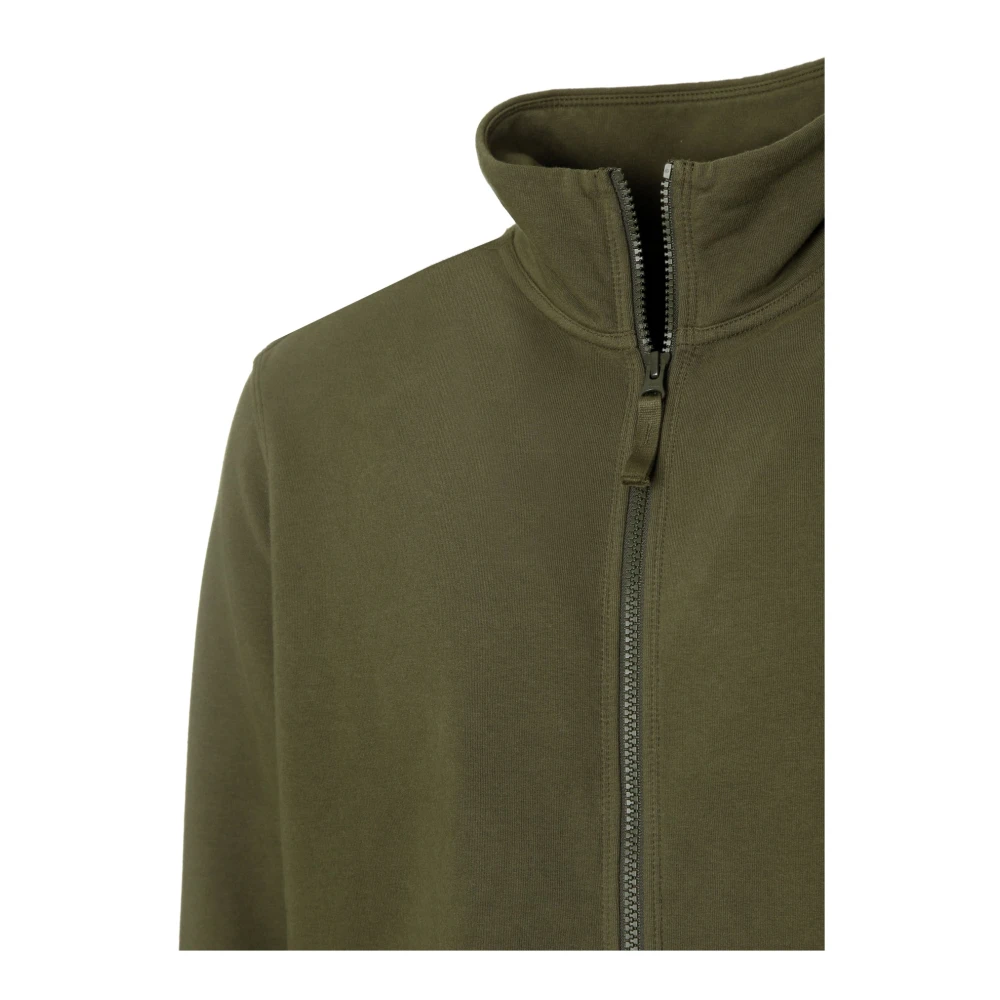 Stone Island Ghost Fleece Rits Jas Green Heren