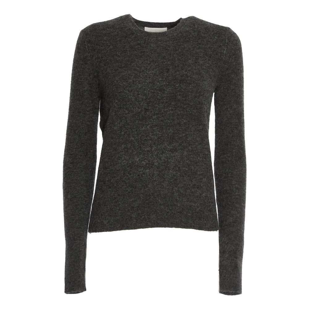 Isabel Marant Étoile Antraciet Gebreide Trui Crew-Neck Pullover Aw24 Gray Dames