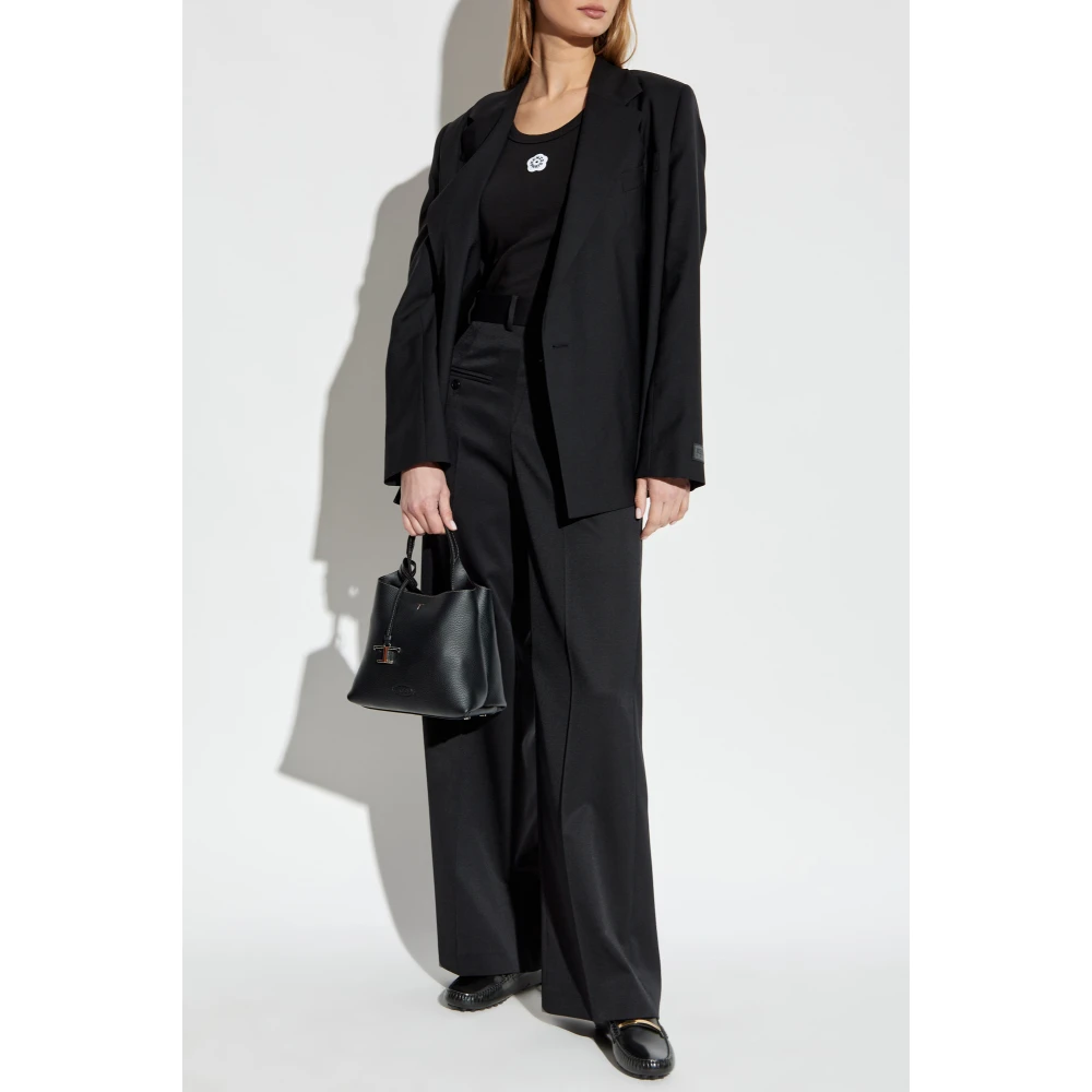 Kenzo Top met logopatch Black Dames