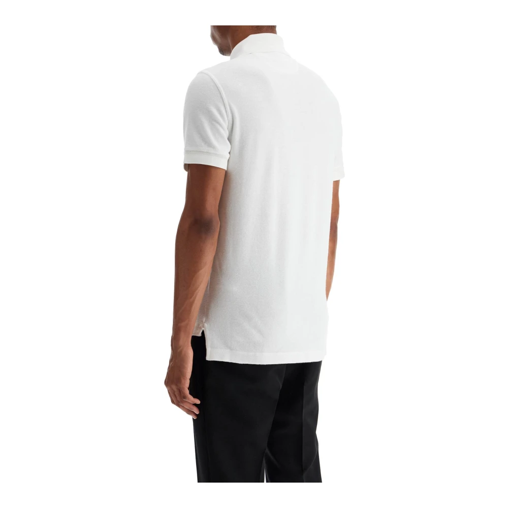 Tom Ford Klassieke Katoenen Poloshirt White Heren