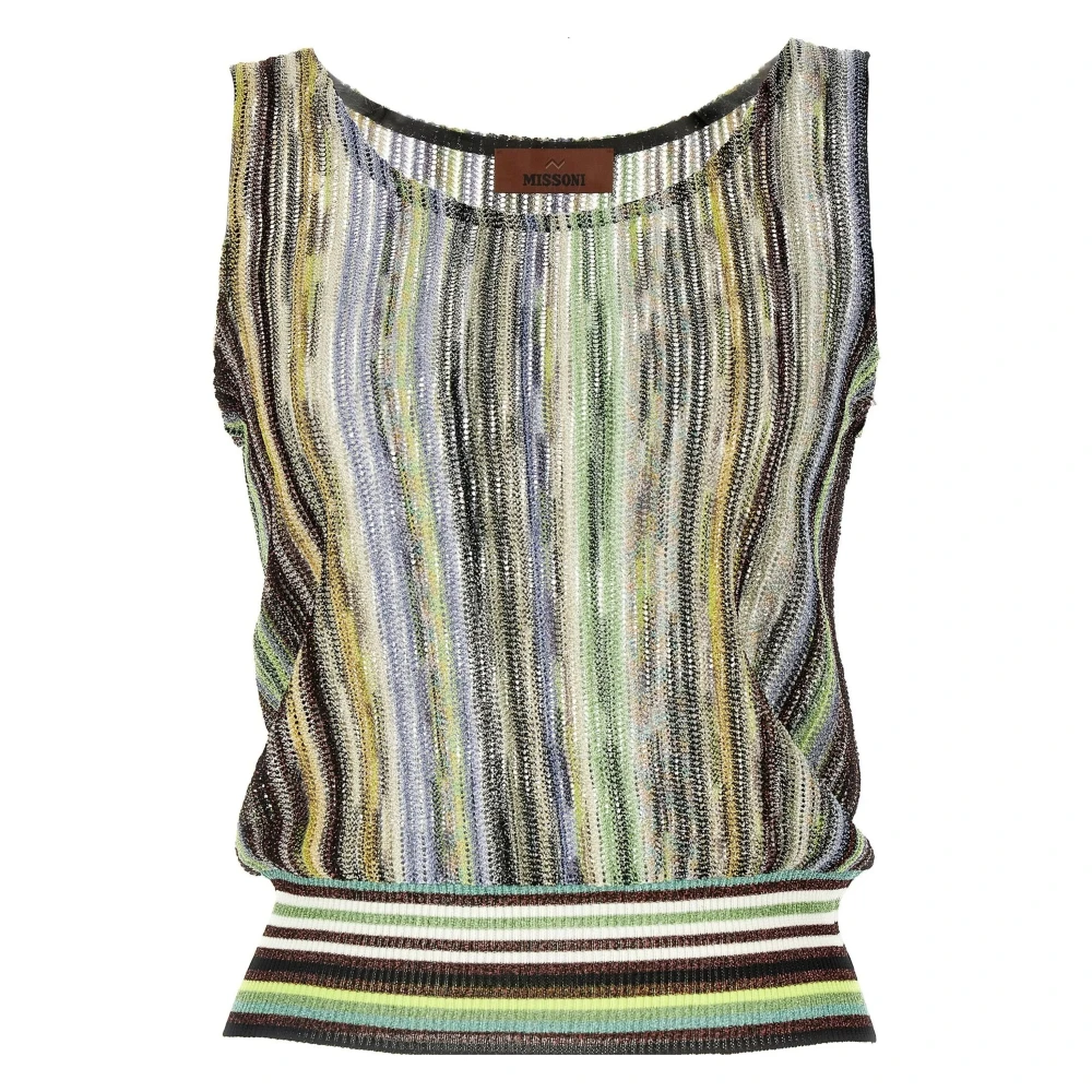 Missoni Women's Multicolor Sleeveless Tops, Xs, Top