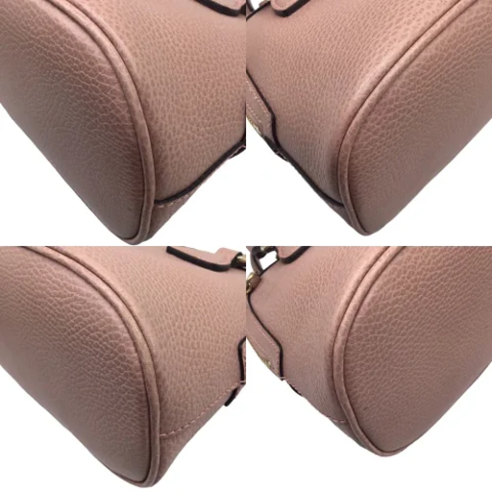Gucci Vintage Pre-owned Leather gucci-bags Pink Dames