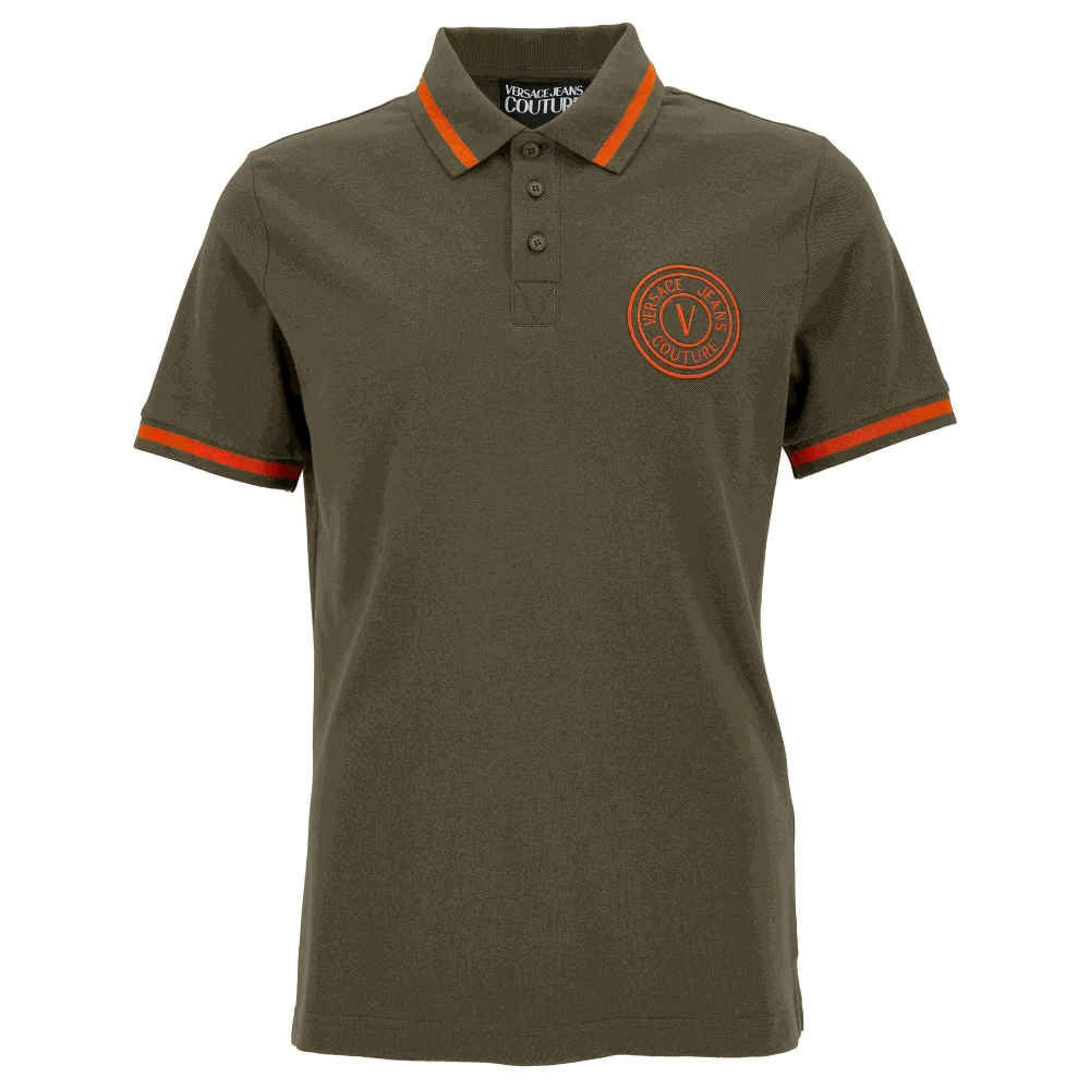 Versace Jeans Couture T-shirts en Polos Green Heren