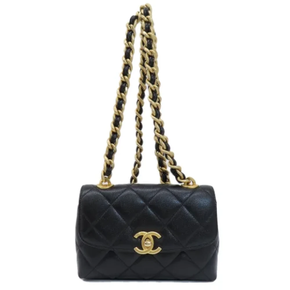Chanel Vintage Pre-owned Fabric chanel-bags Black Dames