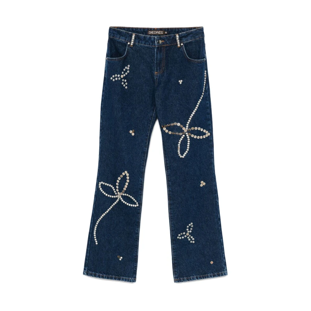 Siedrés Indigo Blauwe Denim Jeans Blue Dames