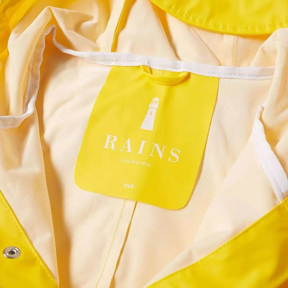 Rains Regenjas Boho Stijl Geel Oversize Yellow Heren