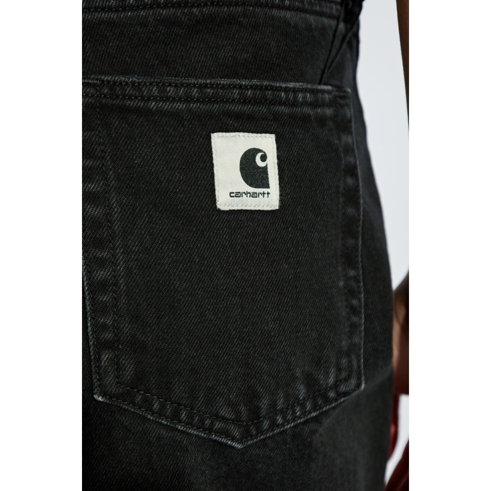 Carhartt WIP Jeans met logo Black Dames