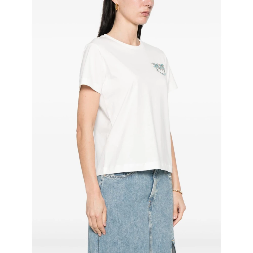 pinko Wit T-shirt en Polo White Dames