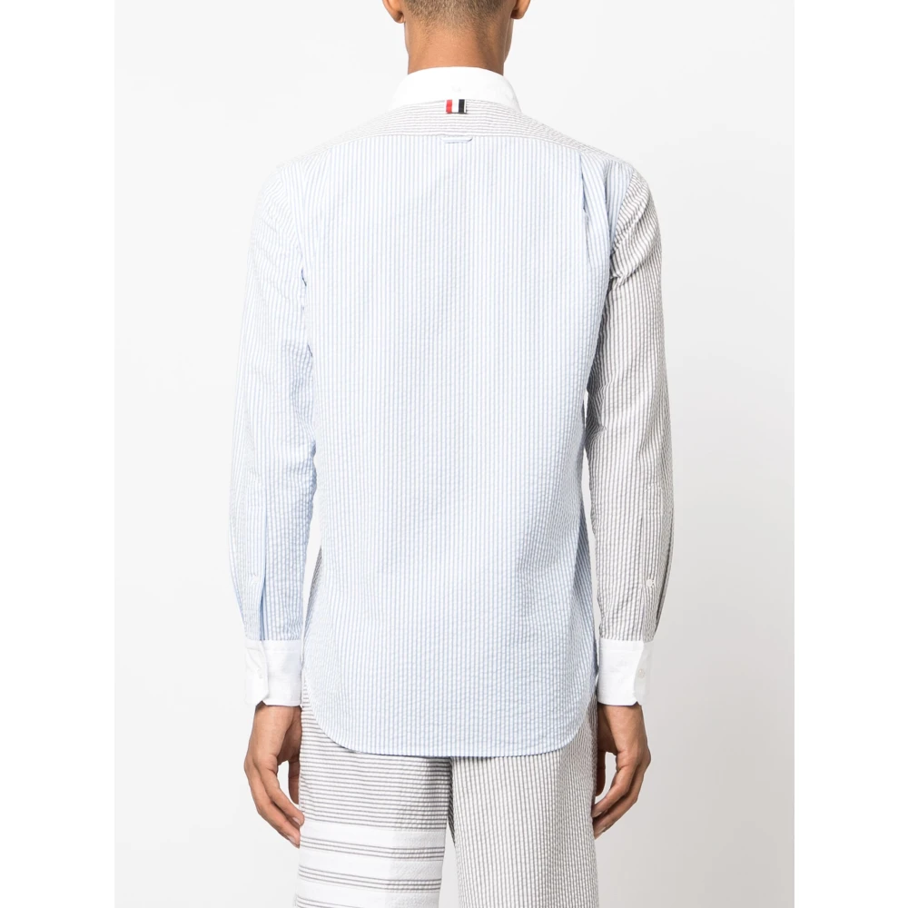 Thom Browne Gestreept Funmix Overhemd met Lange Mouwen Multicolor Heren