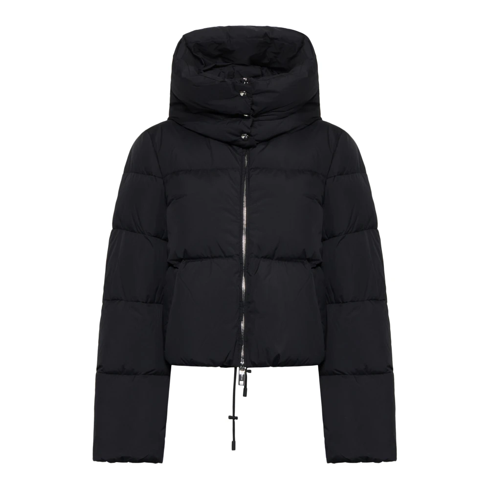 SPORTMAX Zwarte Korte Beira Jas Black Dames