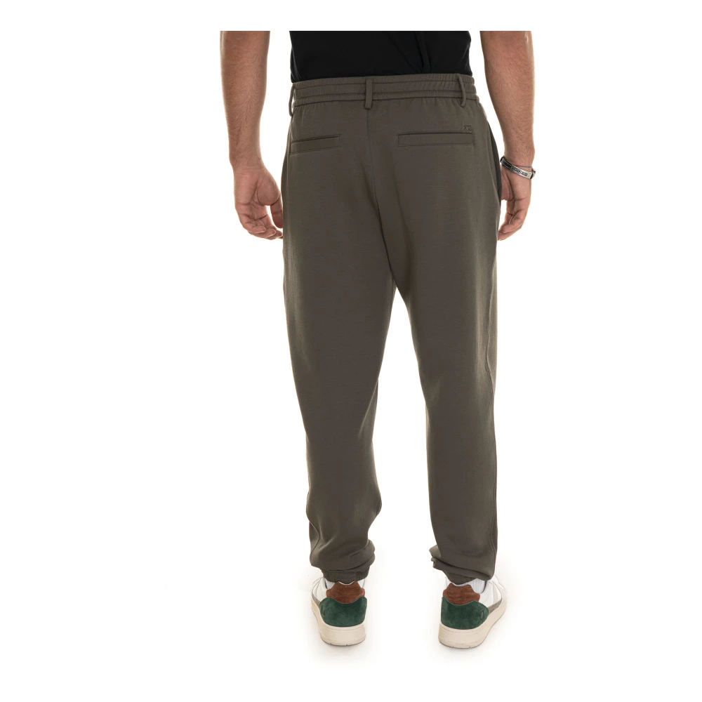 Emporio Armani Slim Fit Casual Broek Green Heren