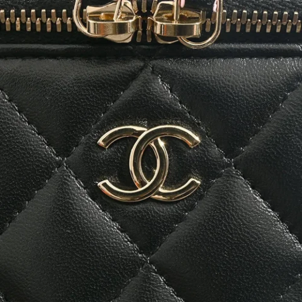 Chanel Vintage Pre-owned Leather chanel-bags Black Dames