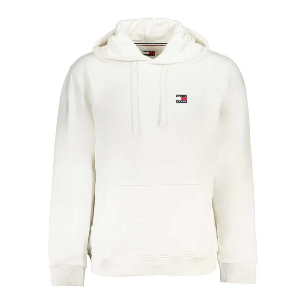 Tommy Hilfiger Hoodie Wit Logo Applicatie Transitional Katoen White Heren